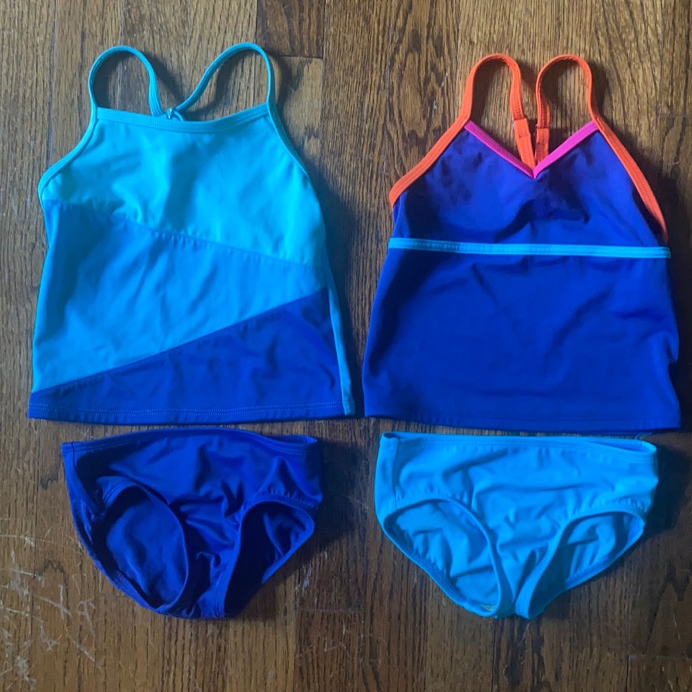 Lands End 3T girls mix and match swim suits